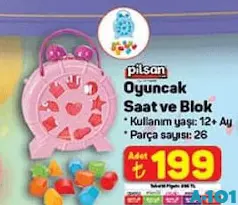PİLSAN OYUNCAK SAAT VE BLOK PİLSAN OYUNCAK SAAT VE BLOK